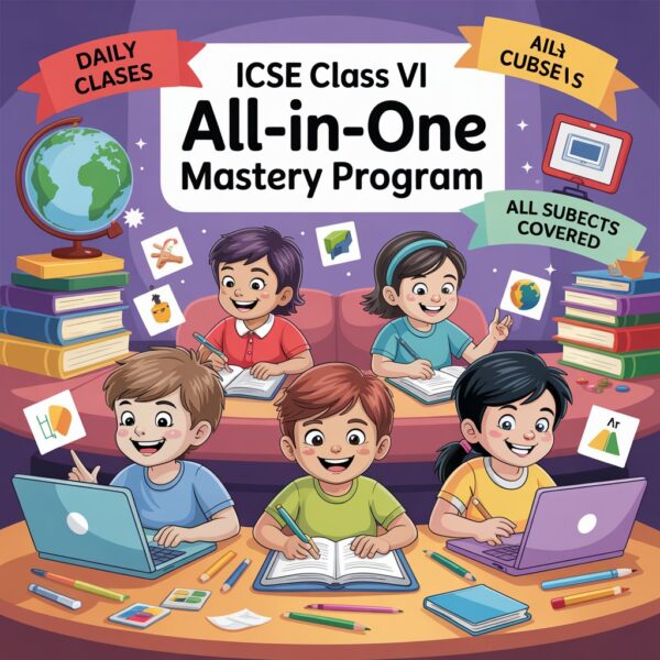 ICSE Class VI All-in-One Mastery Program (Online Daily Classes) 2025